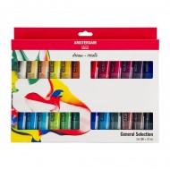 ACRYLIC 24 X 20 ML TUBES AMSTERDAM STANDARD SERIES PAINTS - OF ROYAL TALENS -